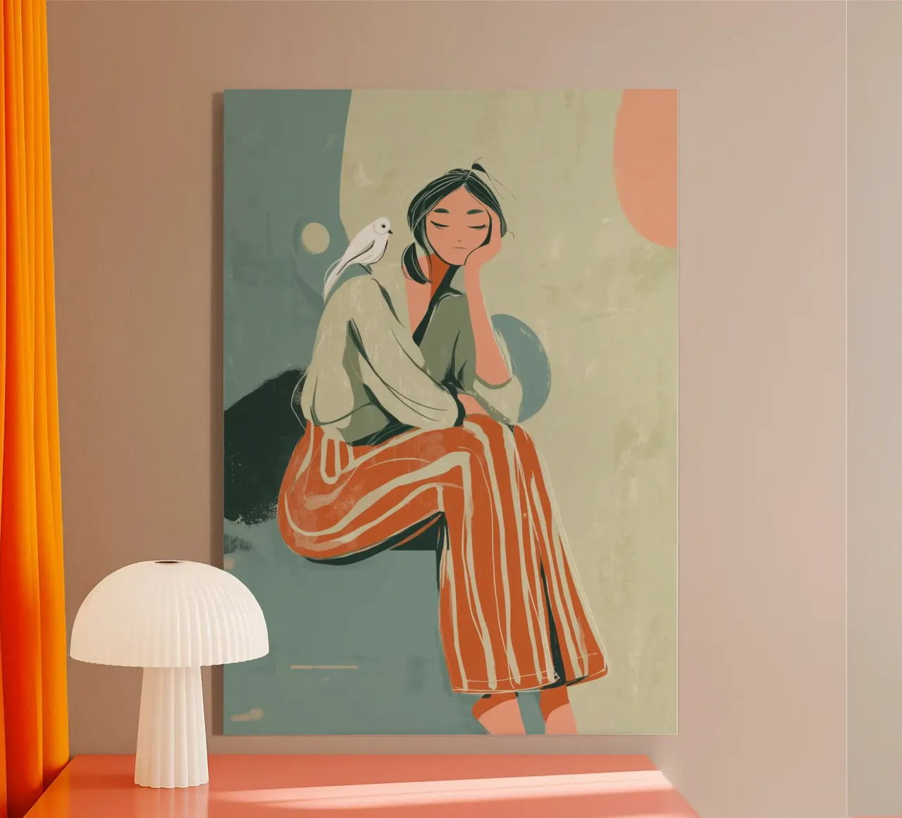 Feather and Thought plexiglass da Clara August