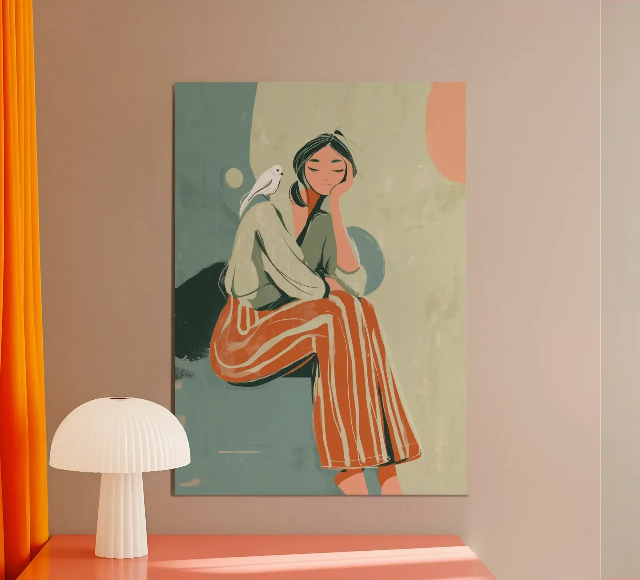 Feather and Thought pannello forex da Clara August
