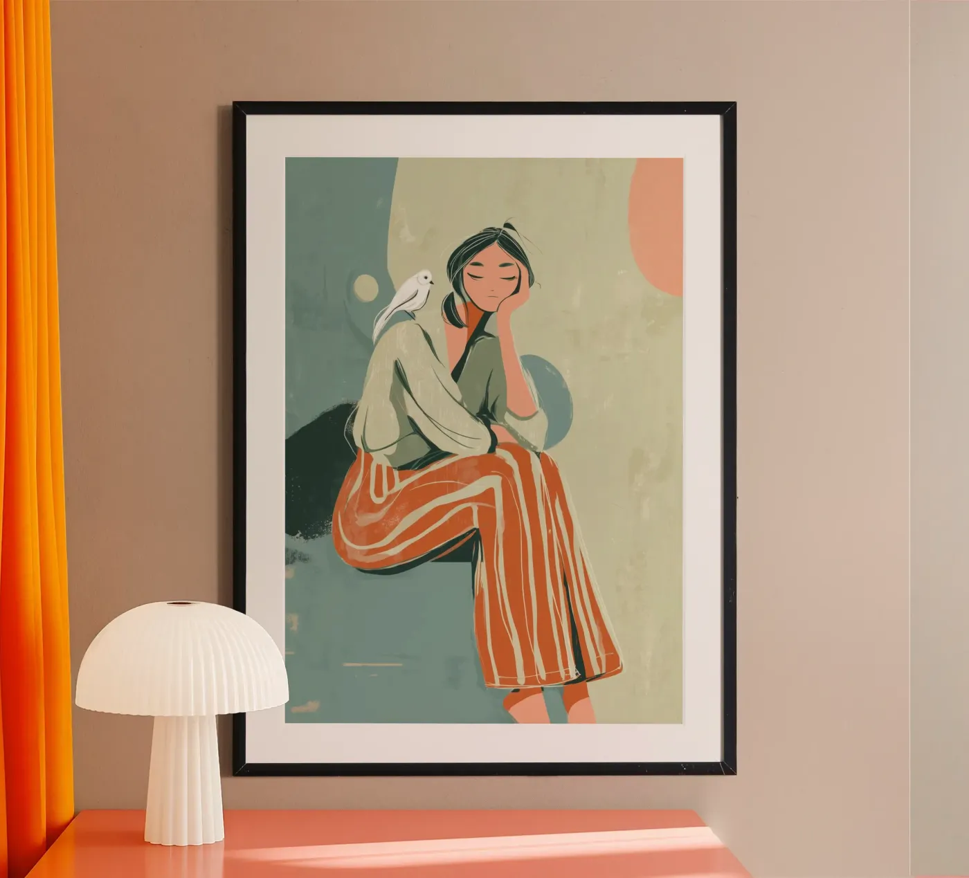 Feather and Thought poster da Clara August