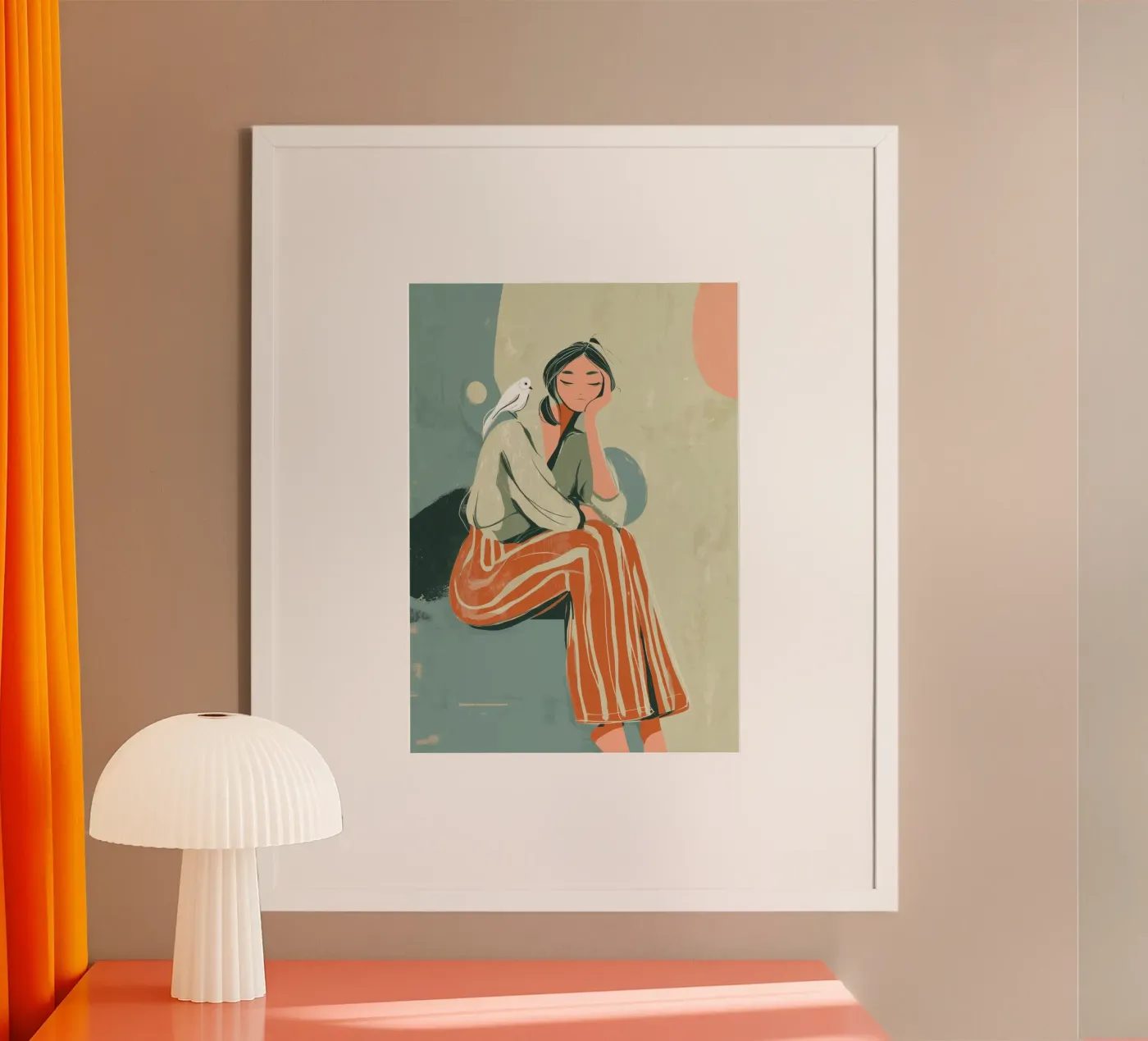 Feather and Thought poster da Clara August