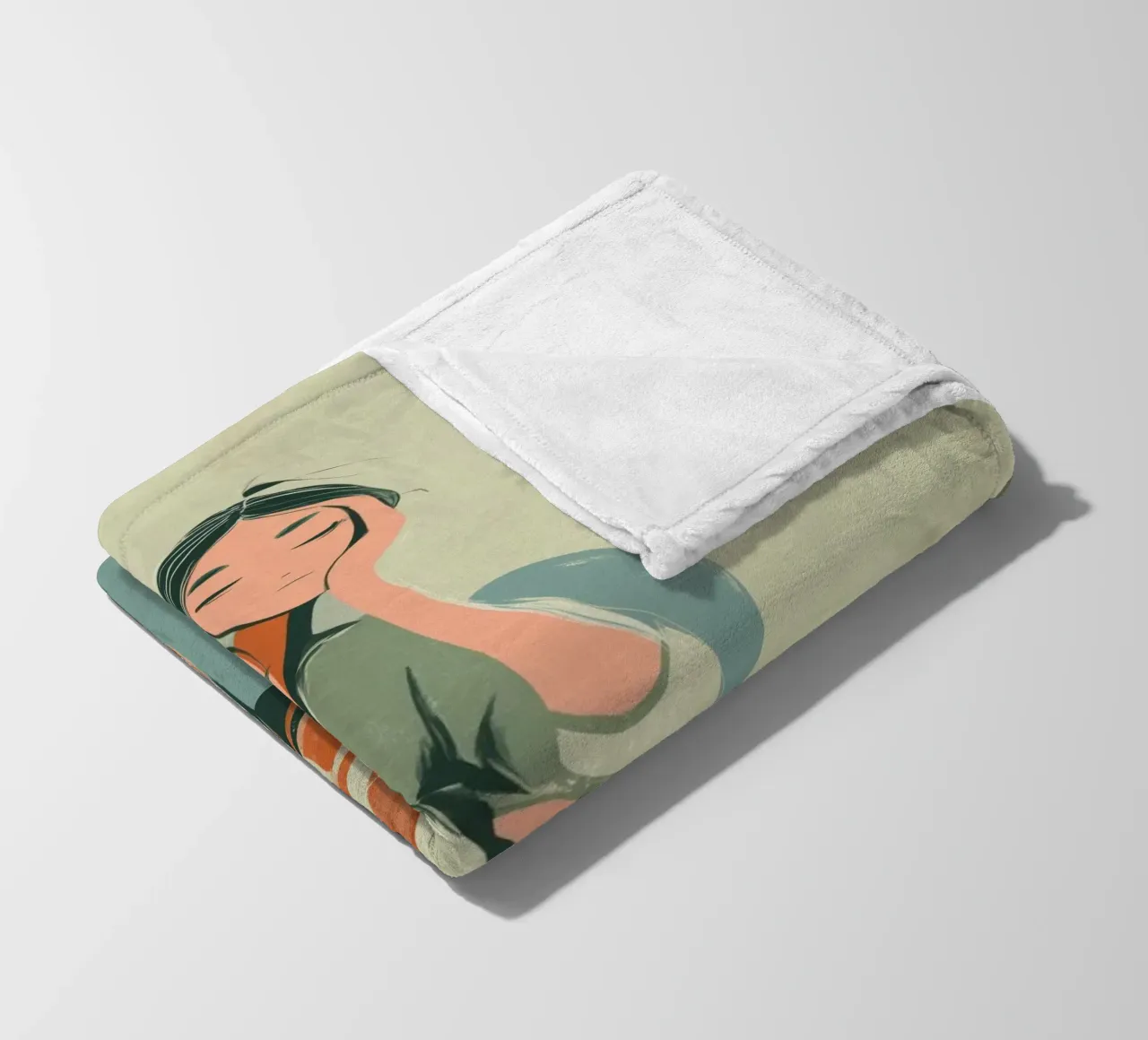 Feather and Thought coperta in pile da Clara August