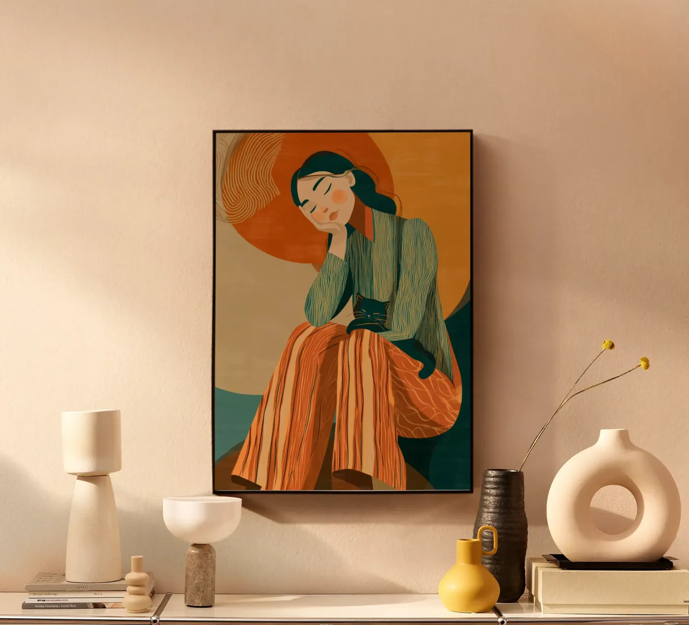 Quiet Between Two Heartbeats Acryl-Glas von Clara August