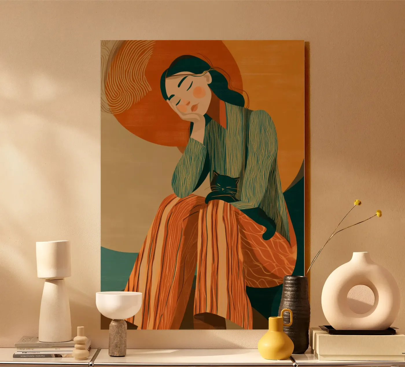 Quiet Between Two Heartbeats Acryl-Glas von Clara August