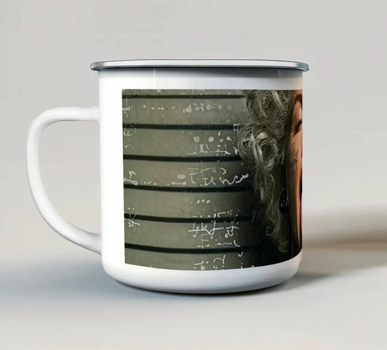 Atteggiamento certificato tazza in smalto da Tisha Shop