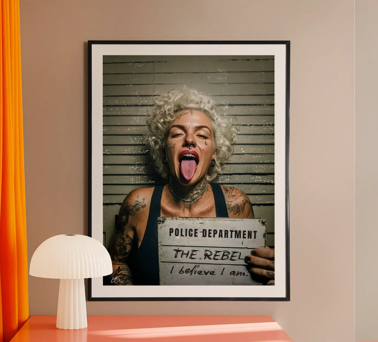 Atteggiamento certificato poster da Tisha Shop