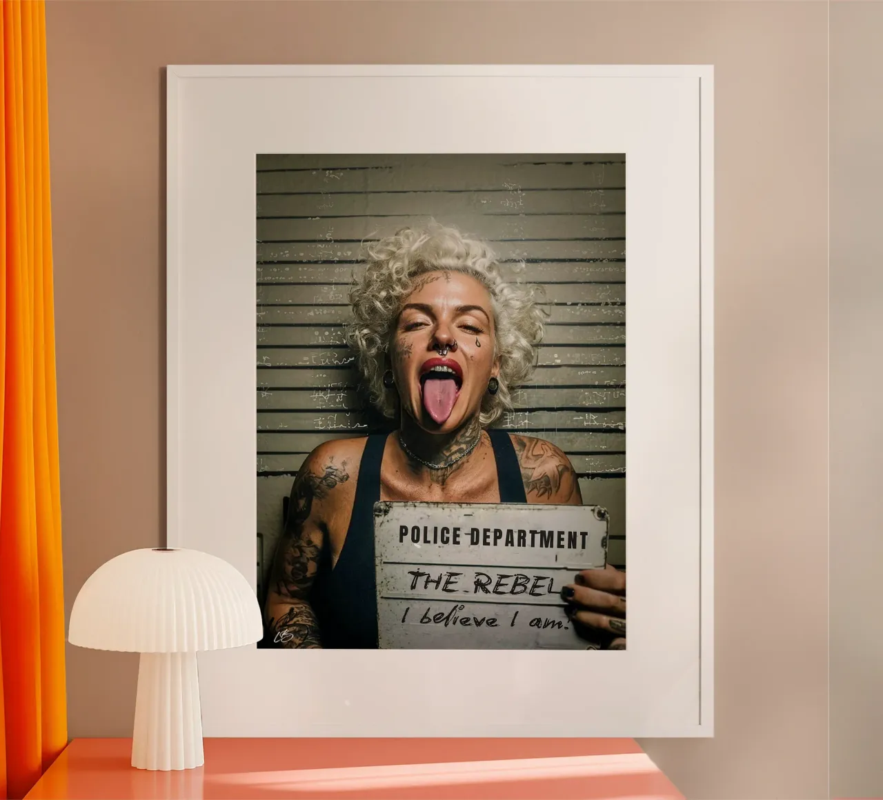 Atteggiamento certificato poster da Tisha Shop