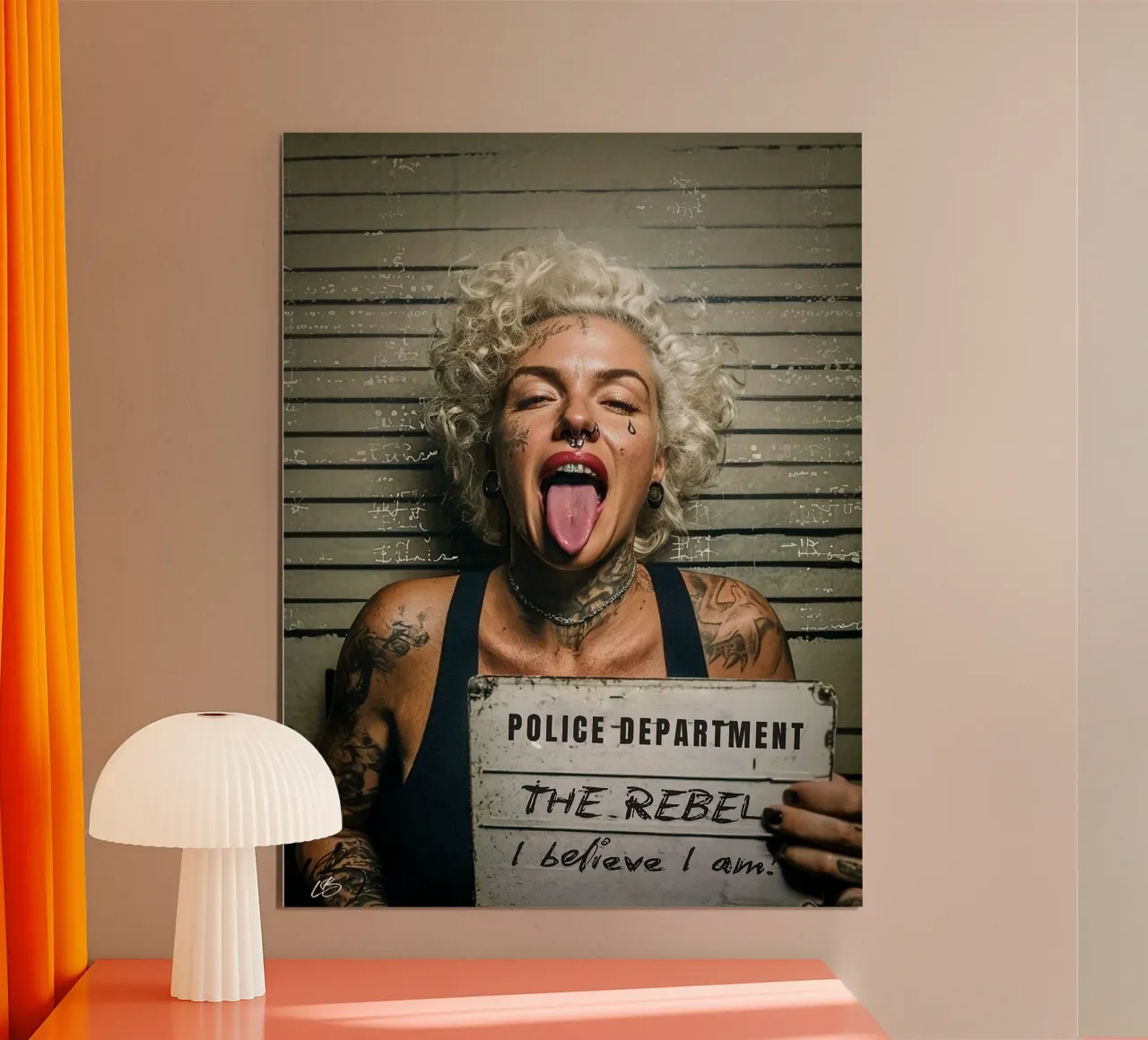 Atteggiamento certificato poster da Tisha Shop