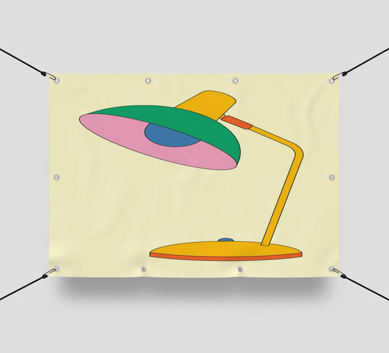 Lampada Retro Bold Vibrant Ideas telo in pvc da galihstudio