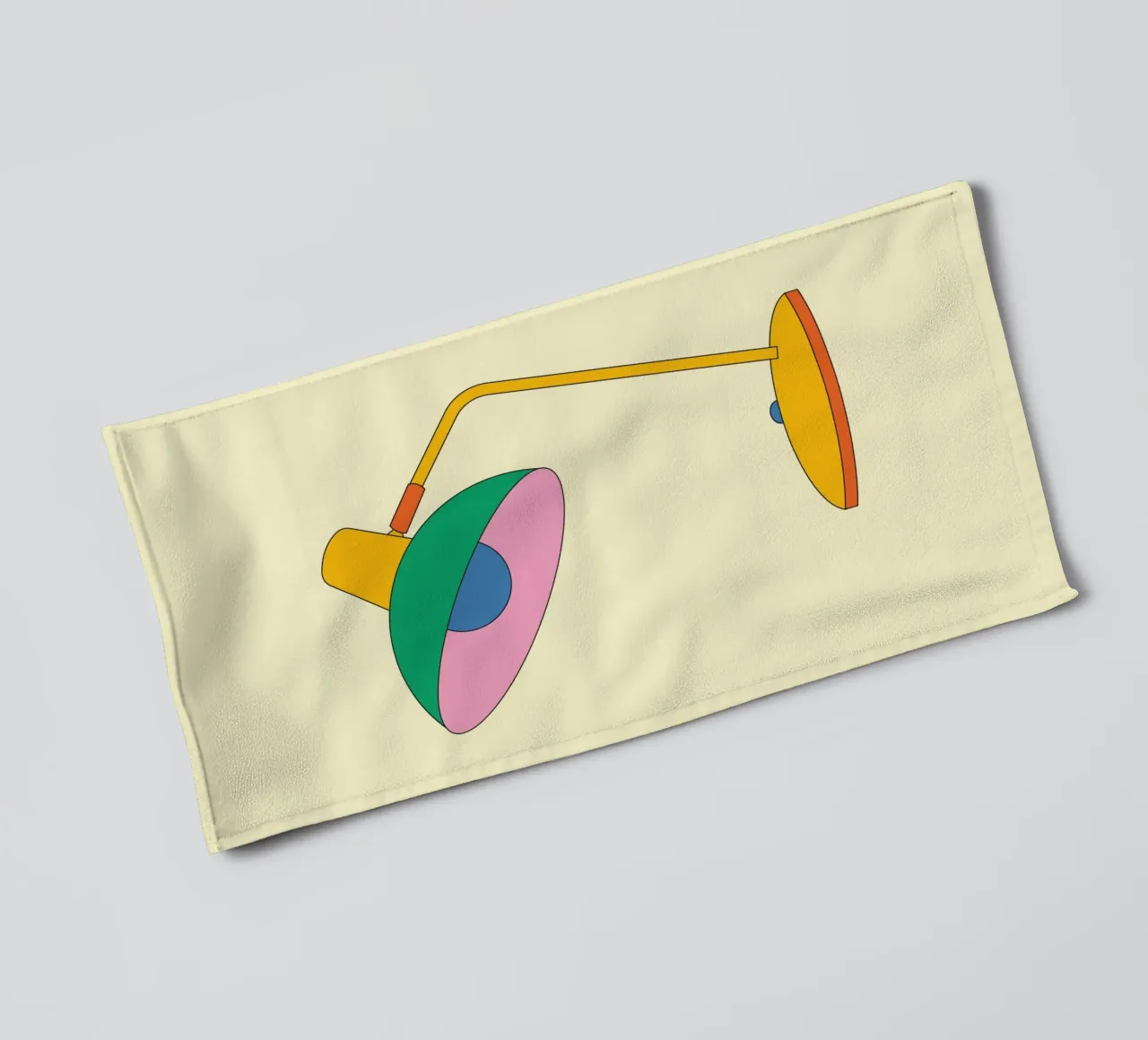 Lampada Retro Bold Vibrant Ideas asciugamano da bagno da galihstudio