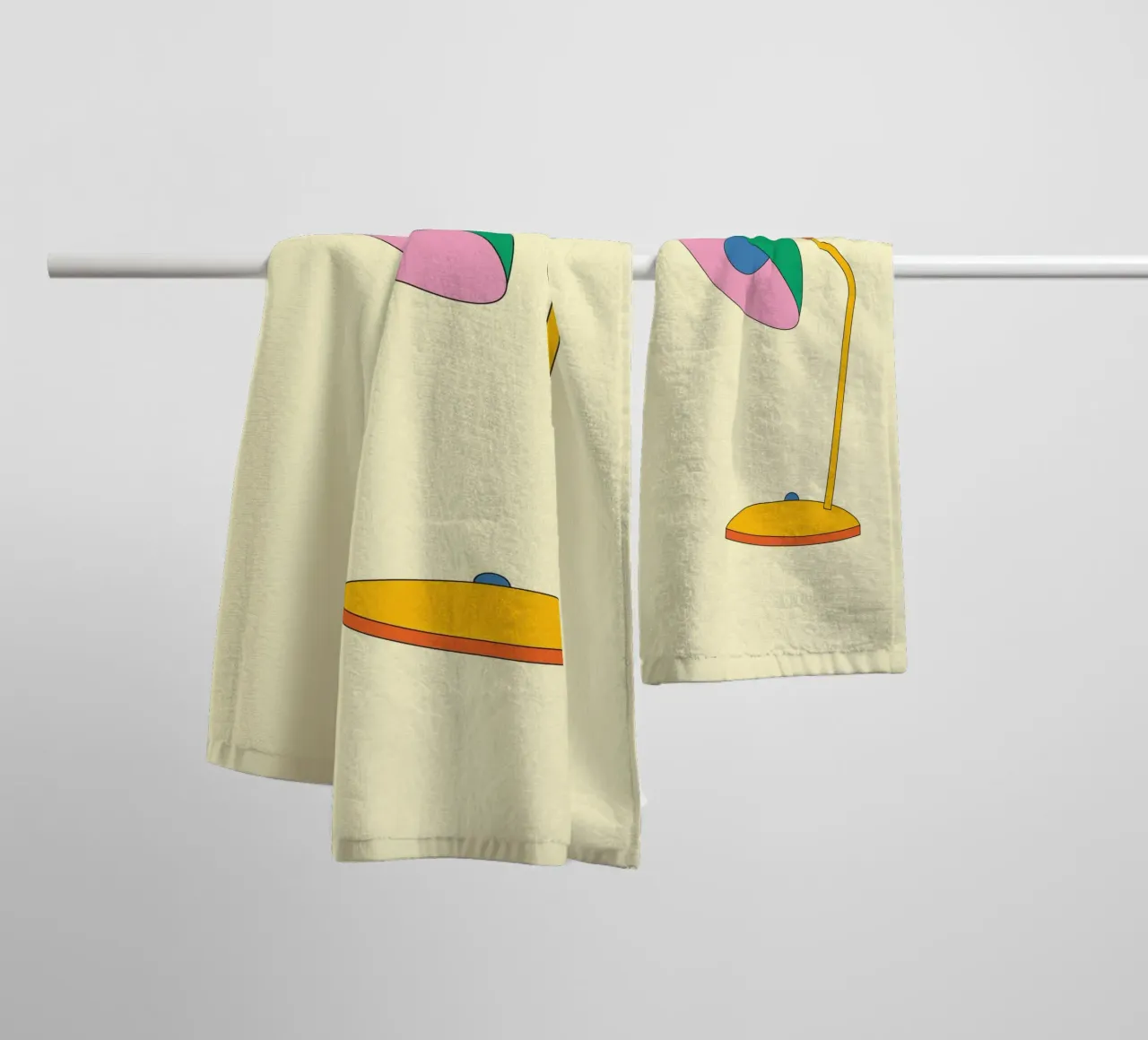 Lampada Retro Bold Vibrant Ideas asciugamano da bagno da galihstudio