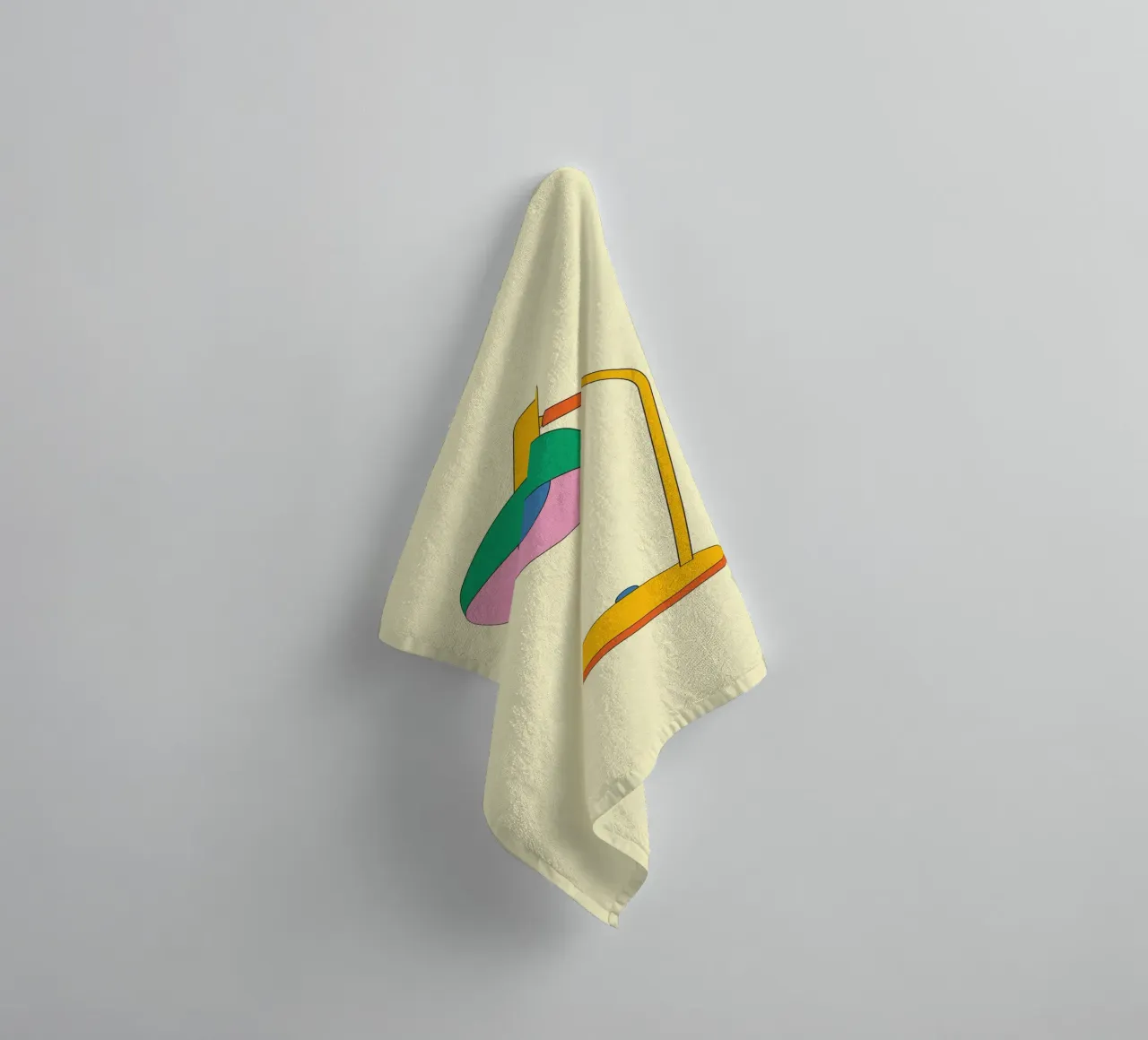 Lampada Retro Bold Vibrant Ideas asciugamano da bagno da galihstudio