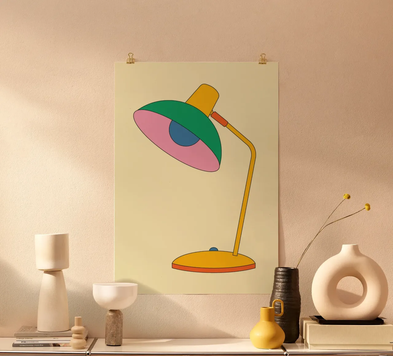 Lampada Retro Bold Vibrant Ideas carta hahnemühle da galihstudio