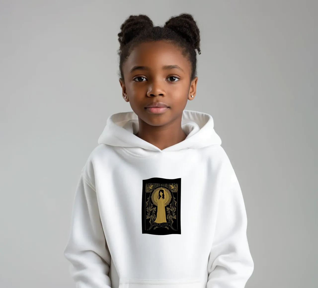 Reine des Cygnes - Bjo¦êrk kids hoodie by Florent Bodart