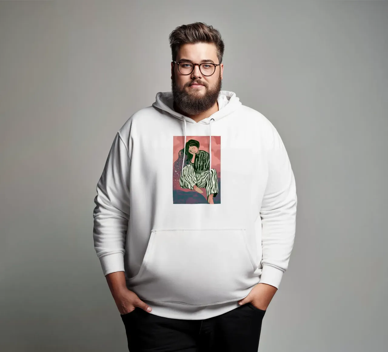 Sleeping with the Stars felpa con cappuccio da Clara August