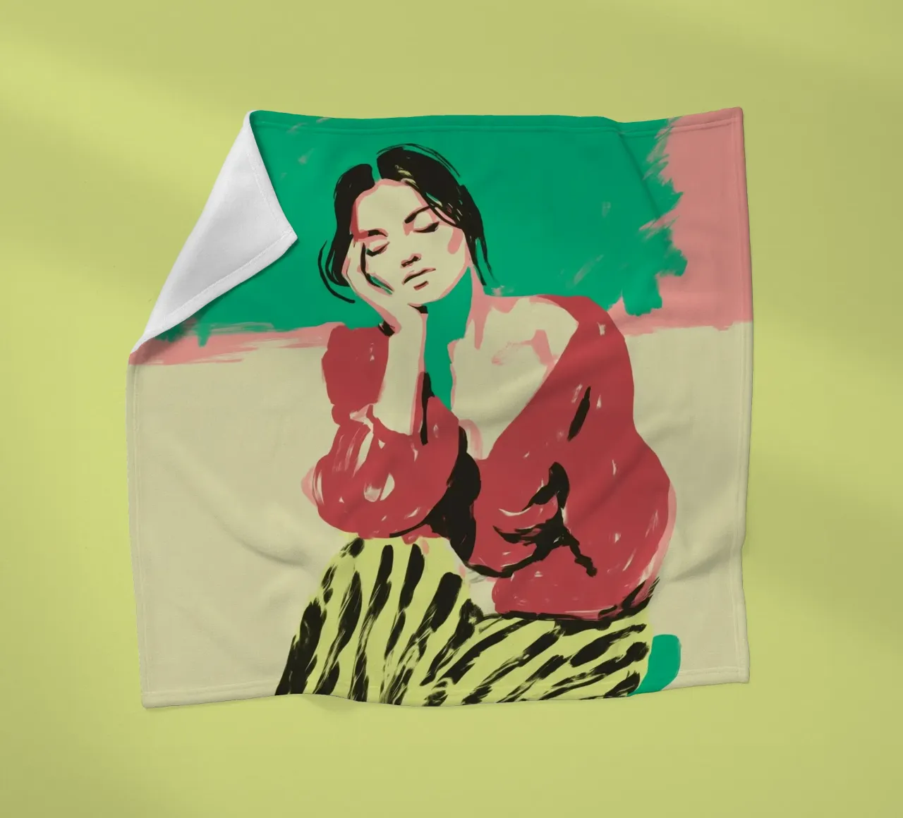 Striped Silence coperta in pile da Clara August