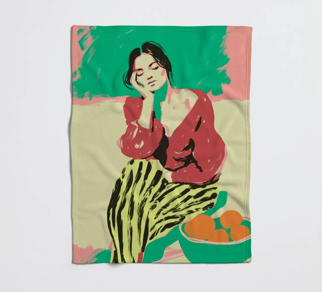 Striped Silence coperta in pile da Clara August