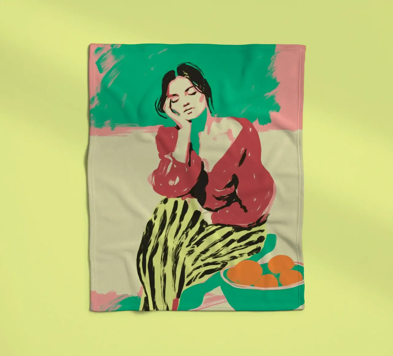 Striped Silence coperta in pile da Clara August