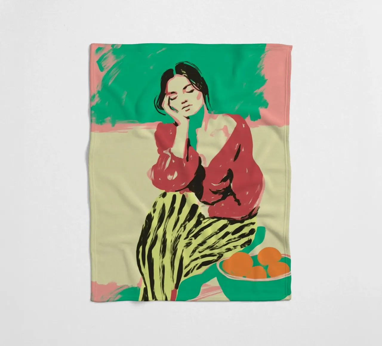 Striped Silence coperta in pile da Clara August