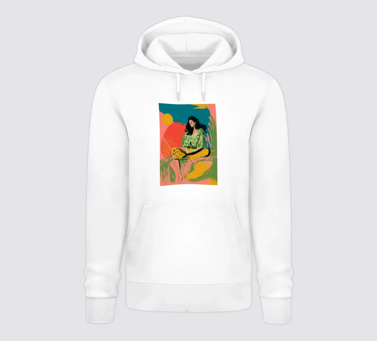 Tangerine Daydreams felpa con cappuccio da Clara August