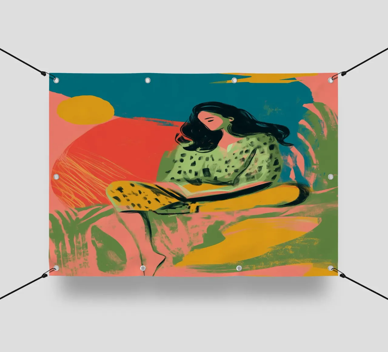 Tangerine Daydreams telo in pvc da Clara August