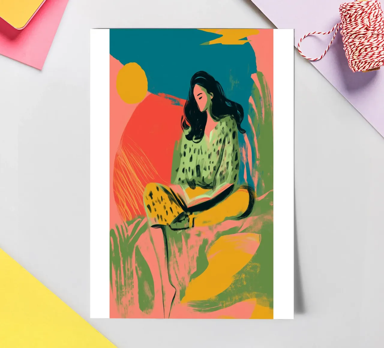 Tangerine Daydreams foglio adesivo da Clara August