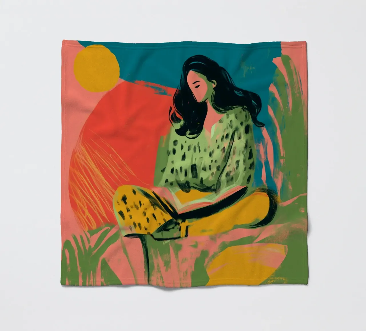 Tangerine Daydreams coperta in pile da Clara August