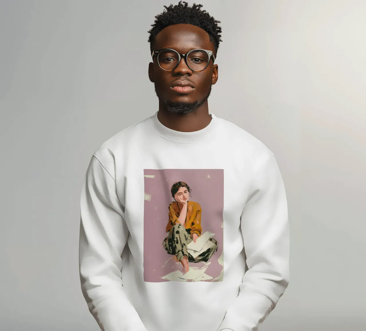 Thoughts Like Paper Planes Sweatshirt von Clara August