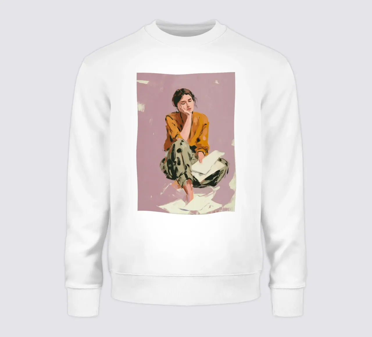 Thoughts Like Paper Planes Sweatshirt von Clara August