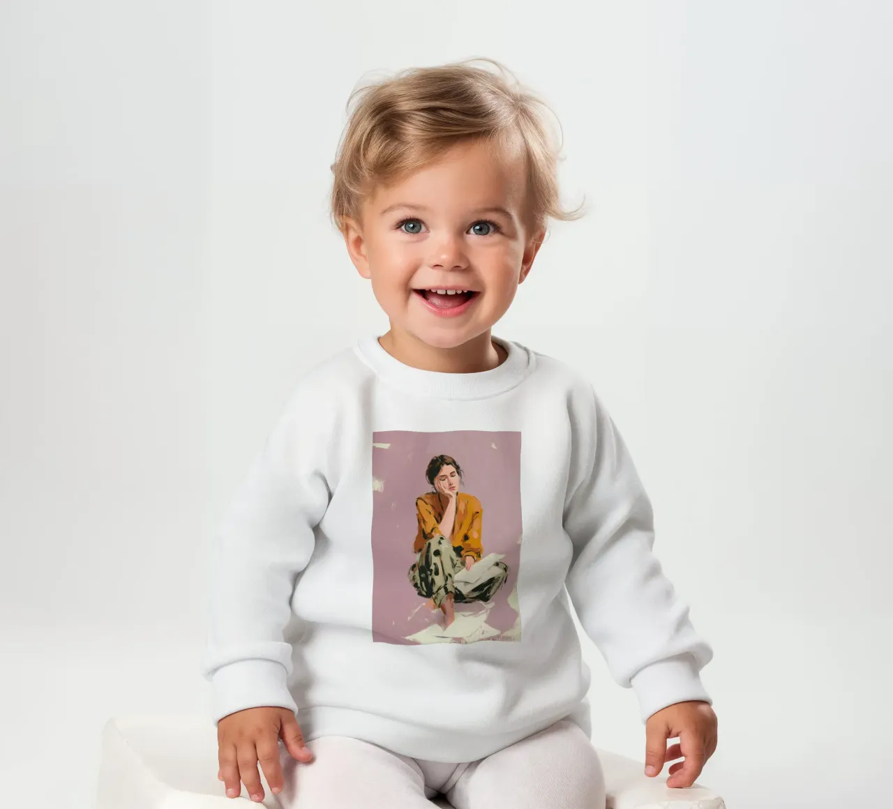 Thoughts Like Paper Planes baby sweatshirt by Clara August