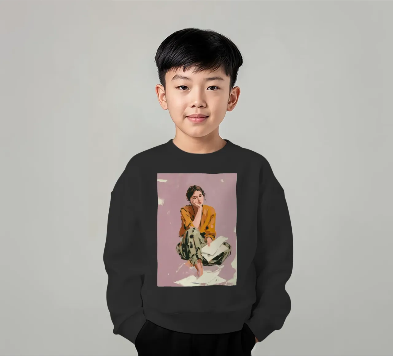 Thoughts Like Paper Planes felpa bambino da Clara August