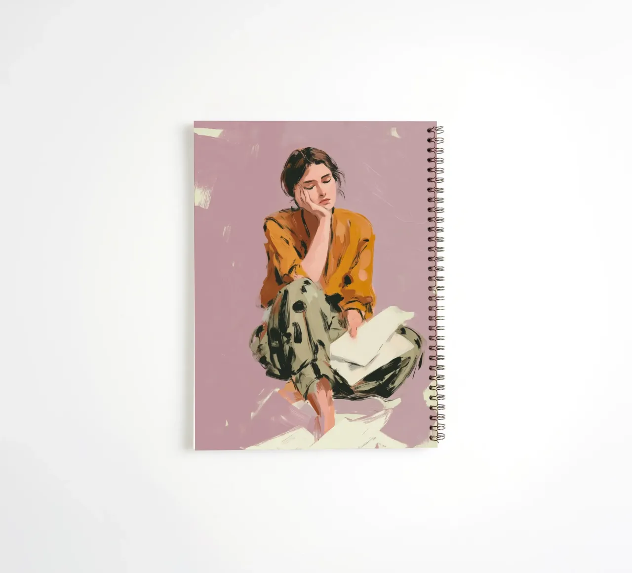 Thoughts Like Paper Planes diario ad anelli da Clara August