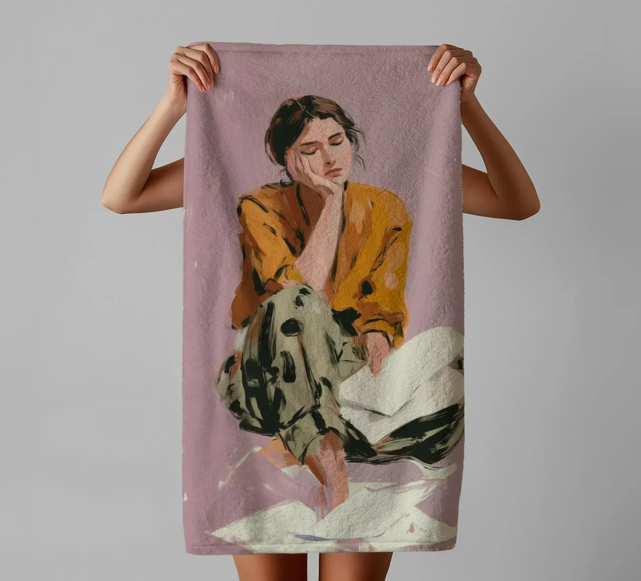 Thoughts Like Paper Planes towel by Clara August