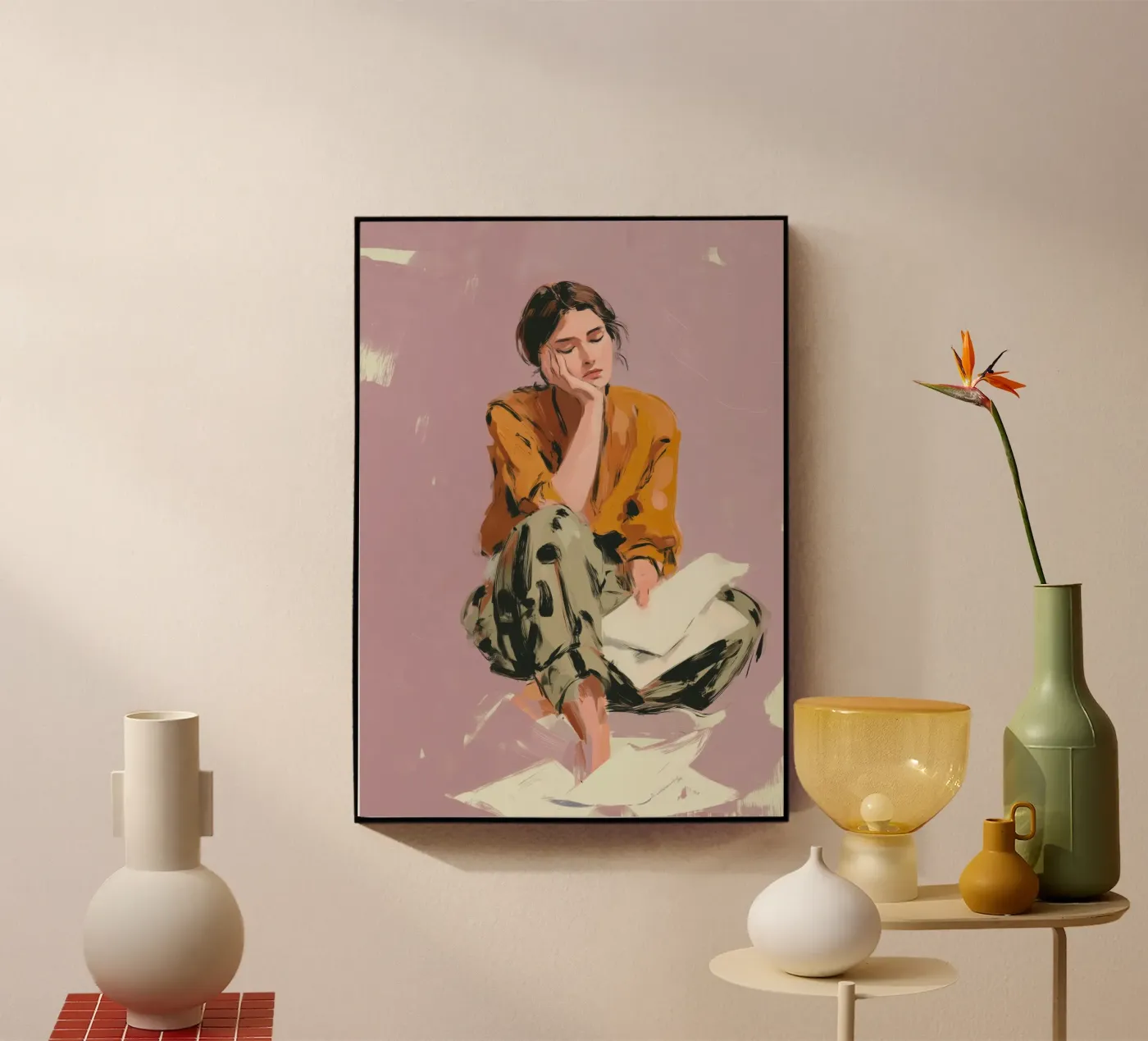 Thoughts Like Paper Planes acrylic glass by Clara August