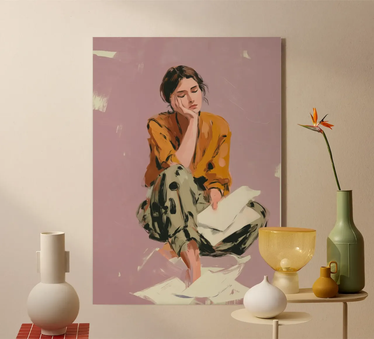 Thoughts Like Paper Planes plexiglass da Clara August