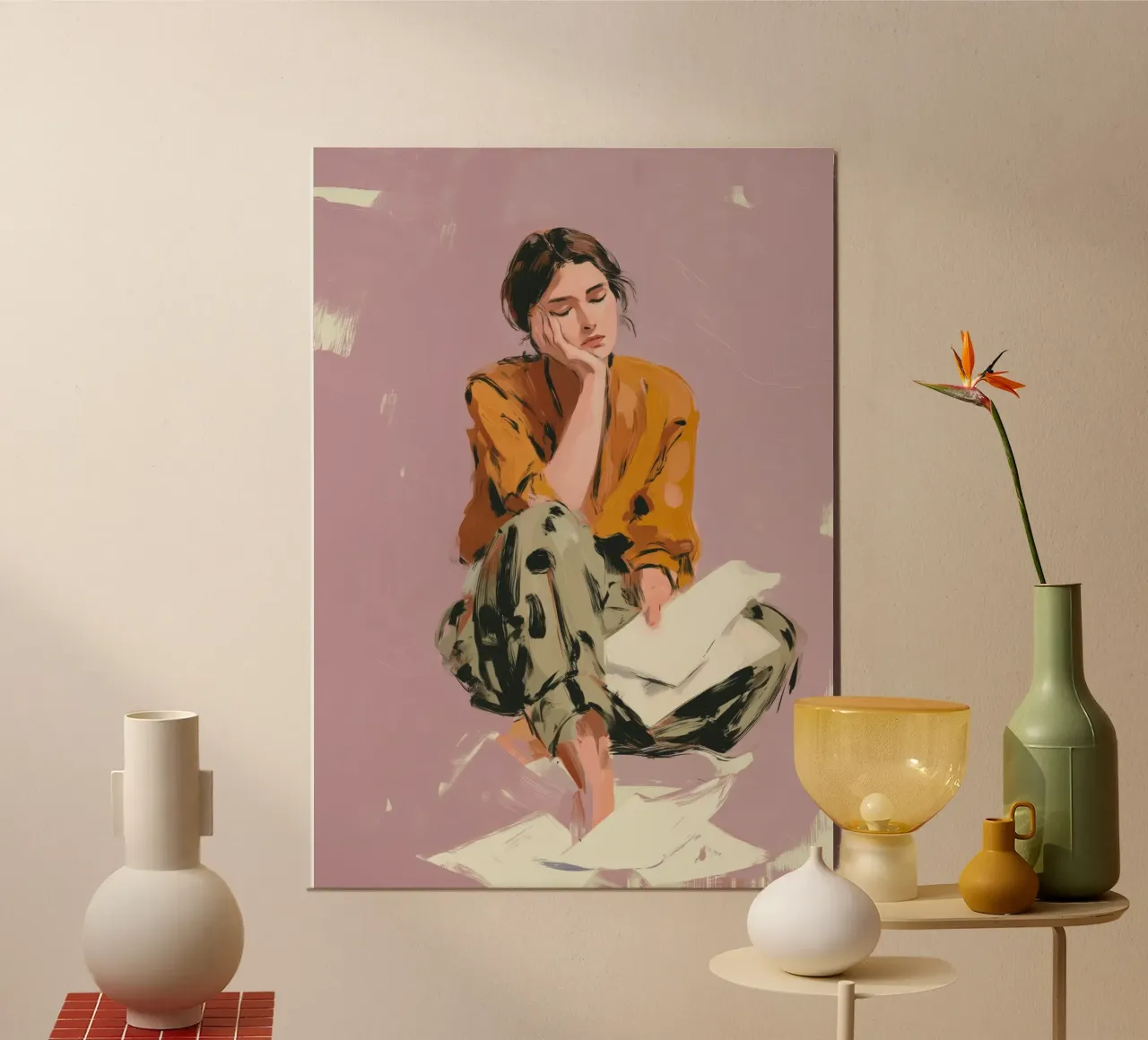 Thoughts Like Paper Planes carta hahnemühle da Clara August