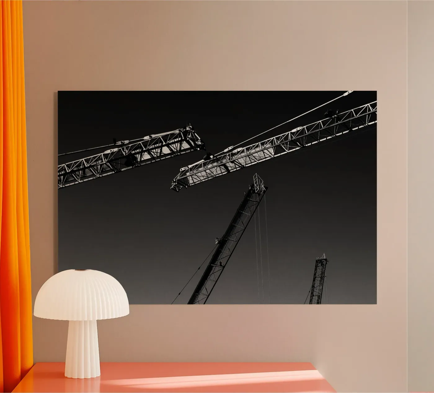 Cranes acryl van Tal Paz-Fridman