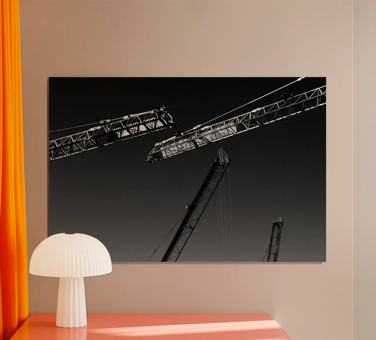 Gru poster con telaio in legno da Tal Paz-Fridman