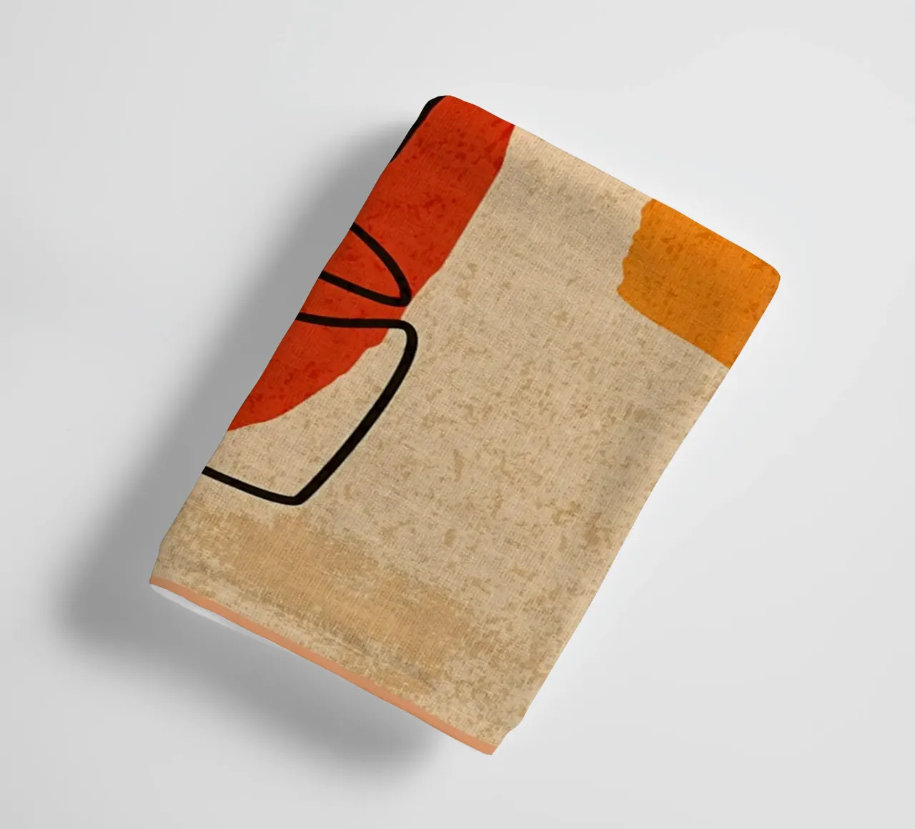 Single Line Continuous Art towel by Nucci Studio