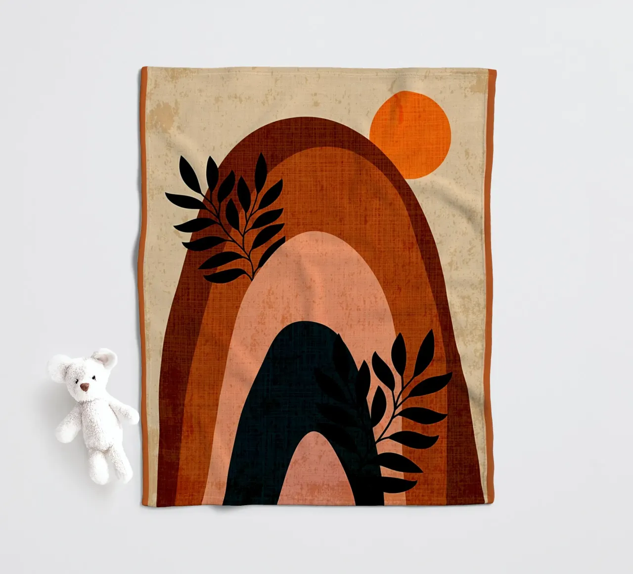 Arcobaleno scandinavo Boho coperta in pile da Mingyue Studio