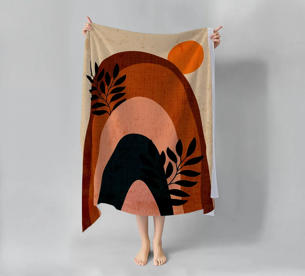 Arcobaleno scandinavo Boho telo mare da Mingyue Studio