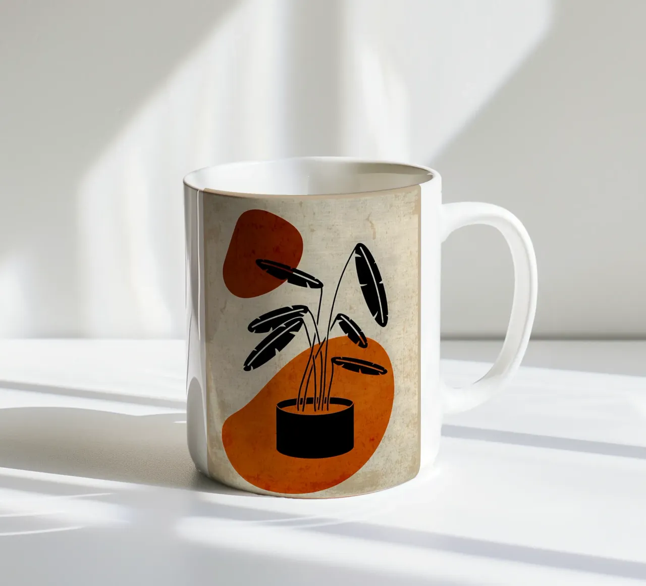 Pianta in vaso tazza in ceramica da Mingyue Studio
