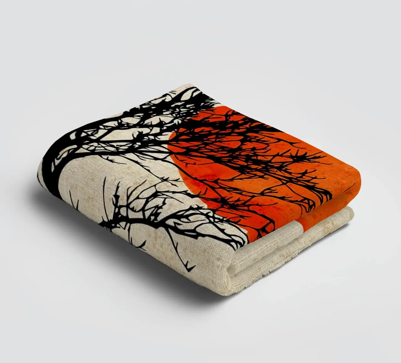 Nature Tree Minimalistic towel by Mingyue Studio