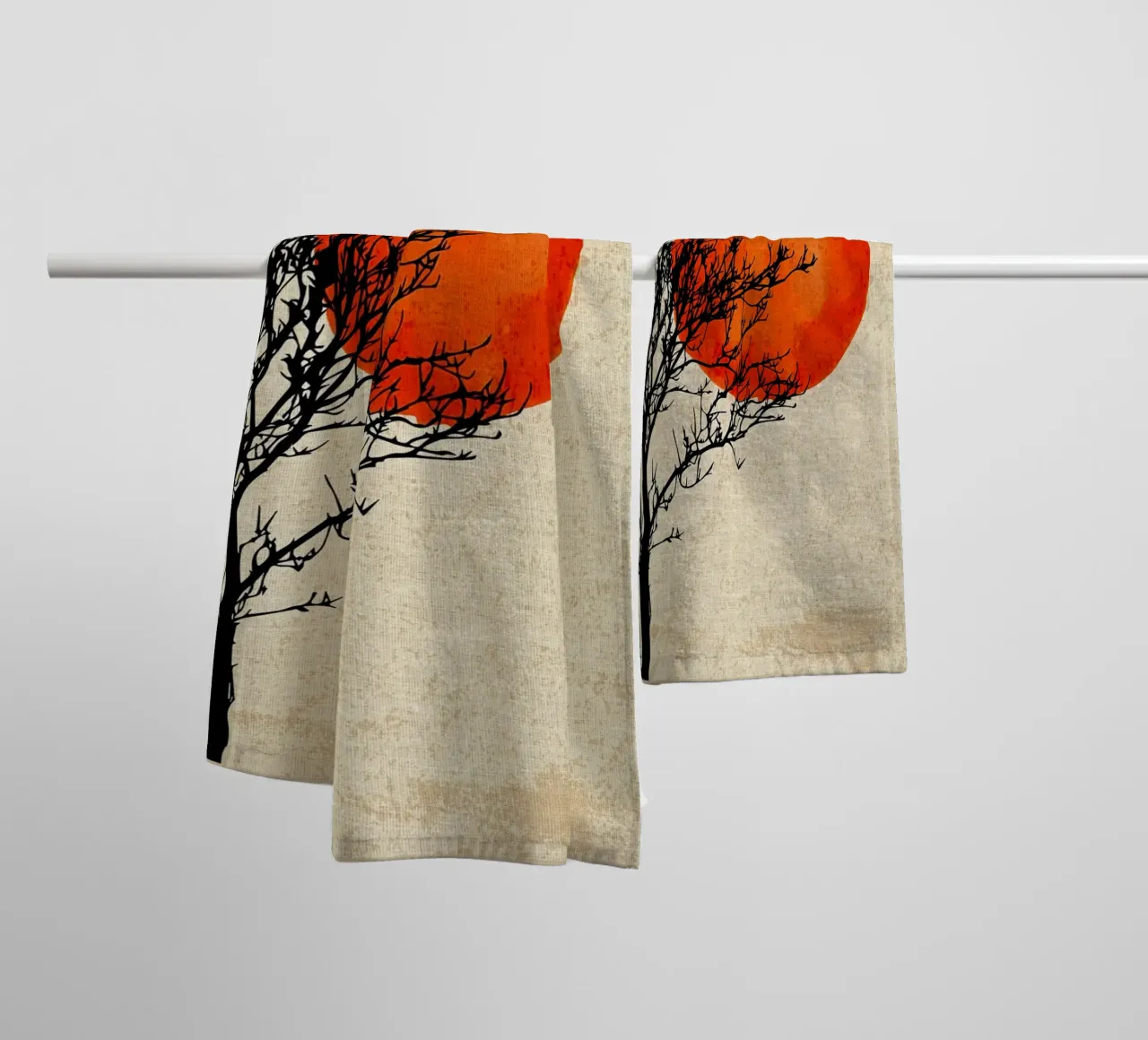 Nature Tree Minimalistic towel by Mingyue Studio