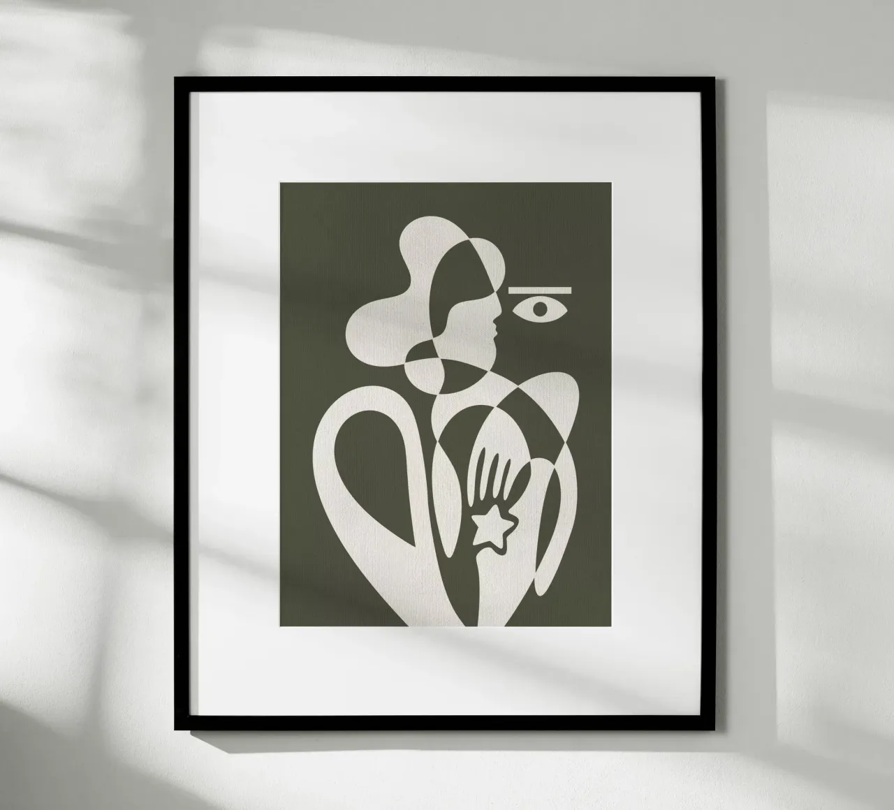 THE SEER 4 poster con telaio in plastica da Shatha Al Dafai