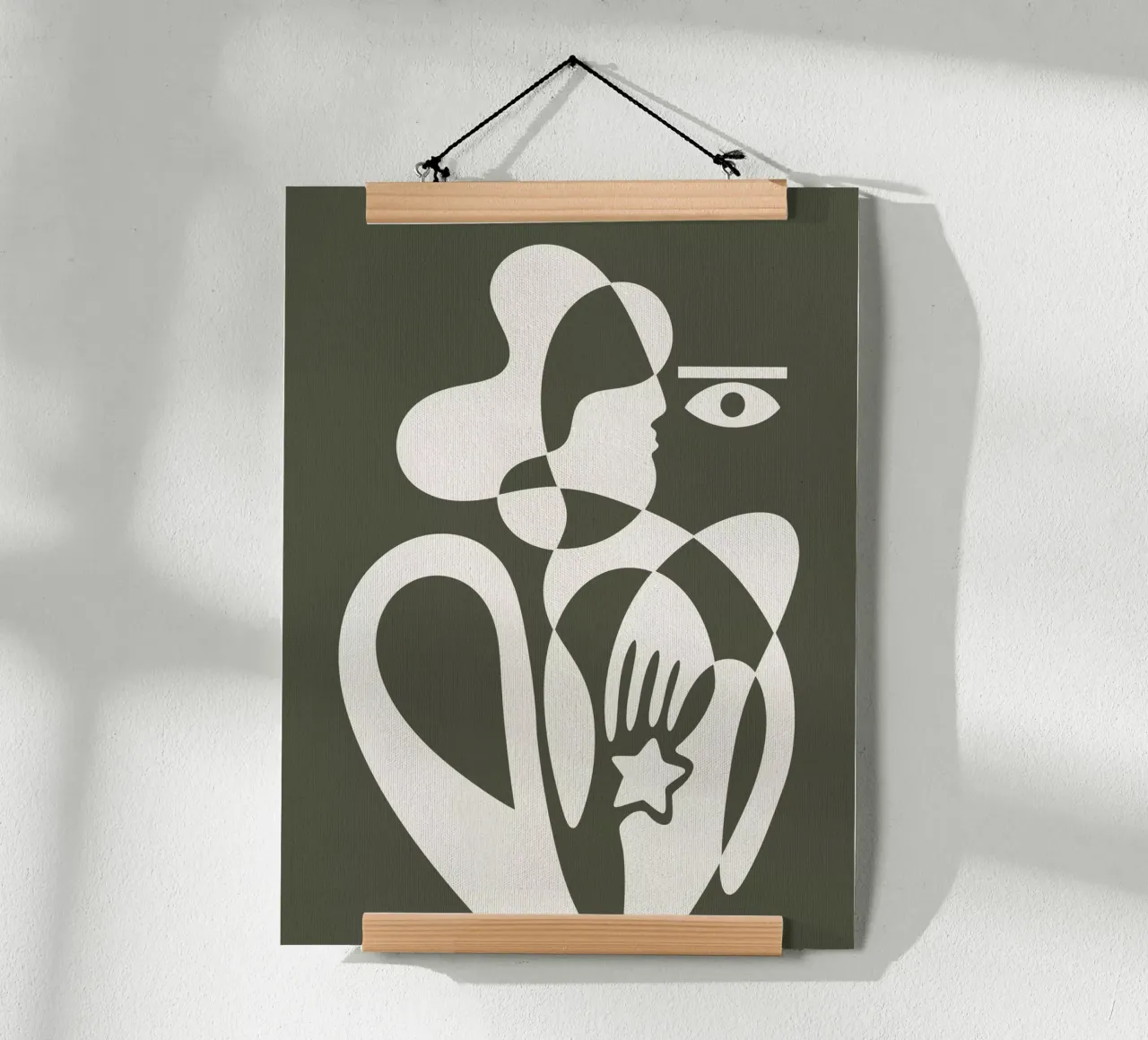THE SEER 4 poster con telaio in plastica da Shatha Al Dafai