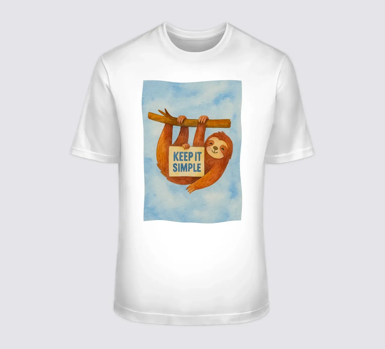 keep it sleep faultier kunst zeichnung T-Shirt von pasadenan