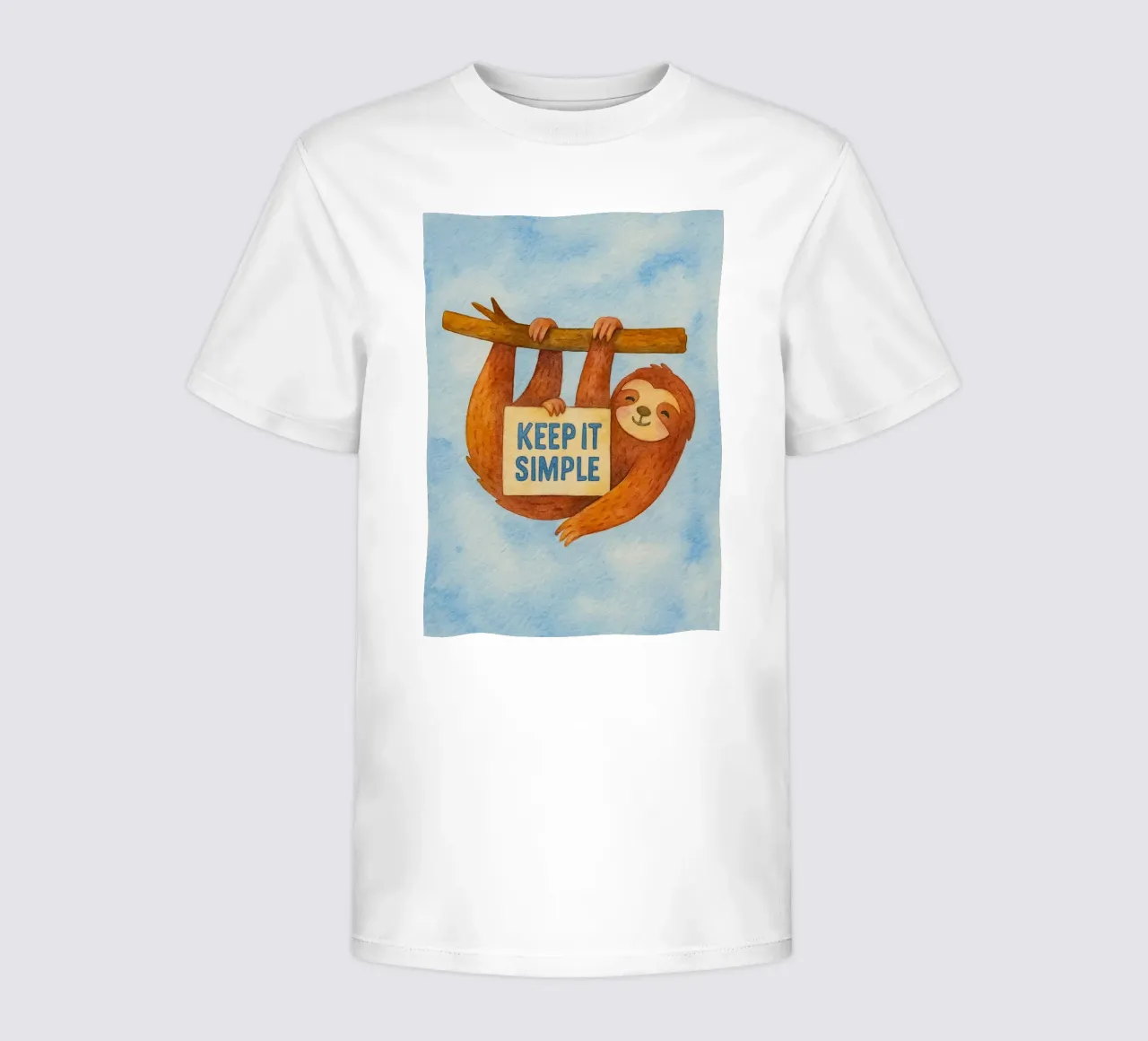 keep it sleep faultier kunst zeichnung Kinder T-Shirt von pasadenan