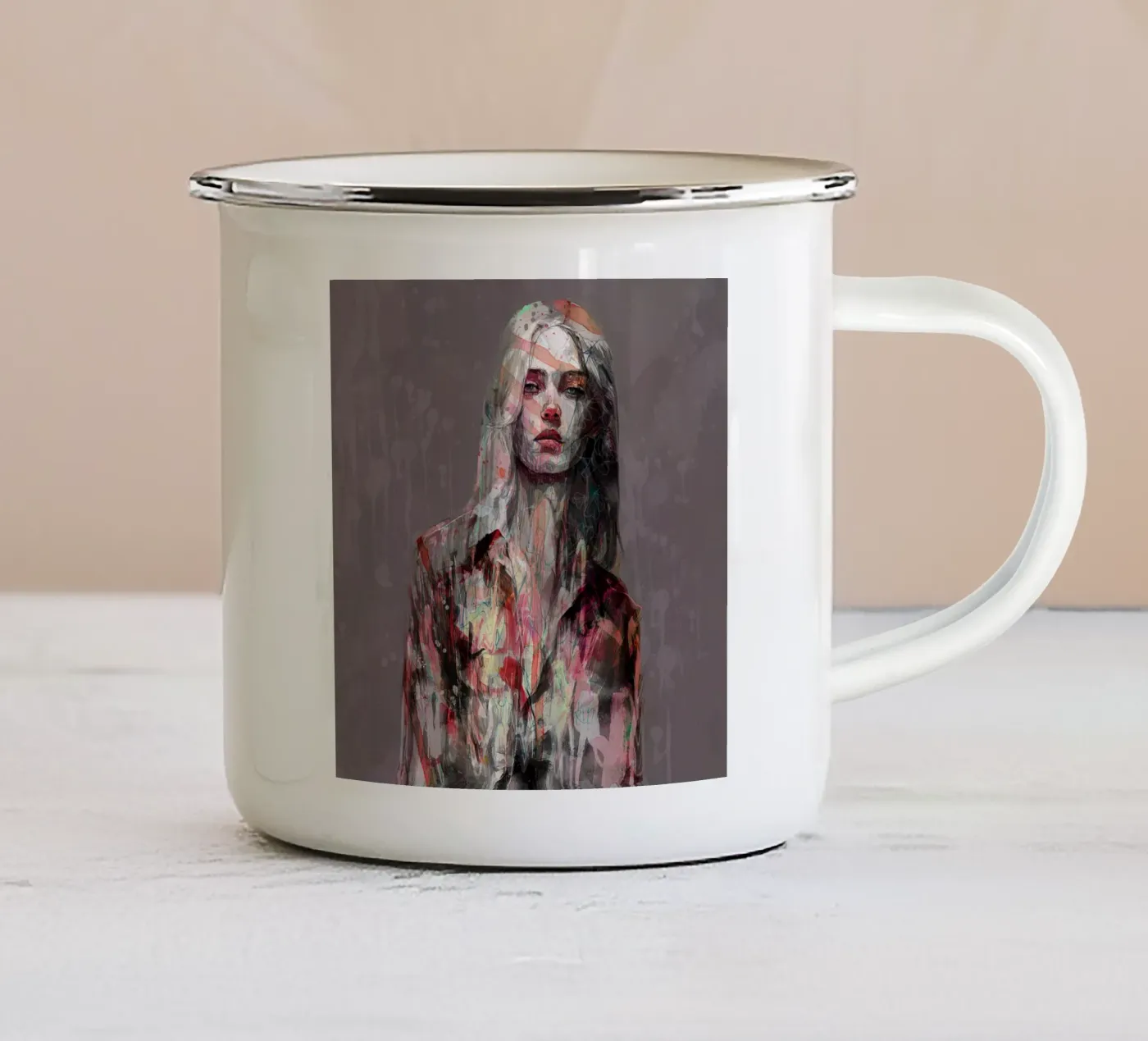 rain enamel mug by Giulio Iurissevich