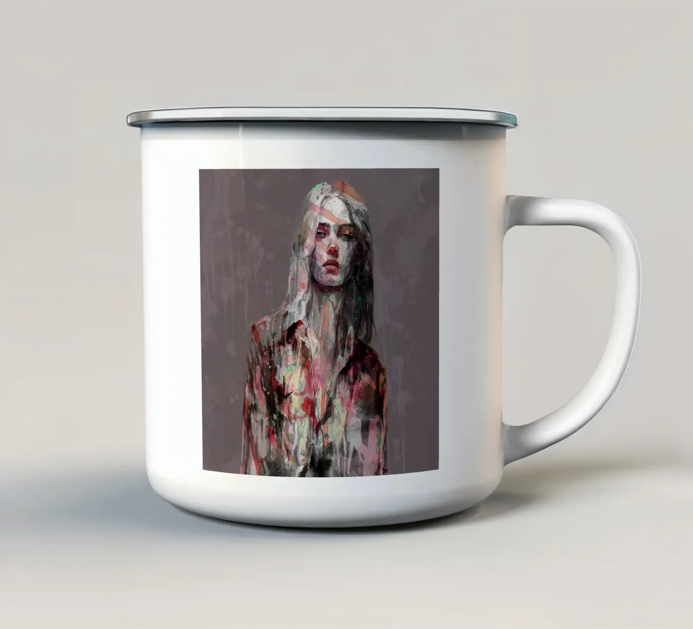 rain enamel mug by Giulio Iurissevich