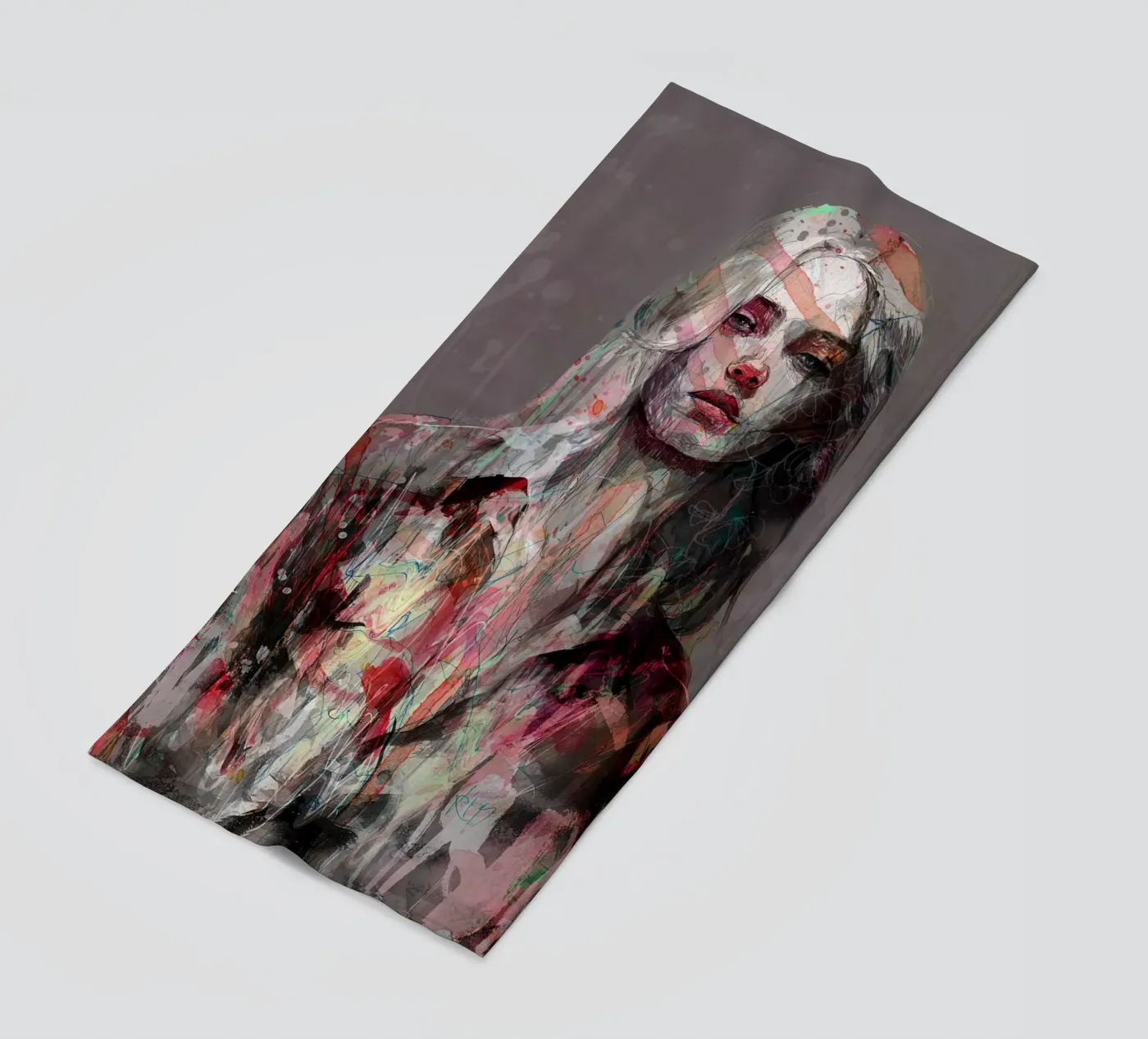 rain beach towel by Giulio Iurissevich